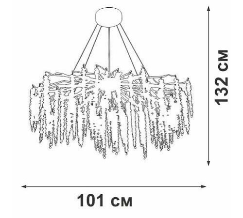 Подвесная люстра Vitaluce V28551 V28551-1/13S