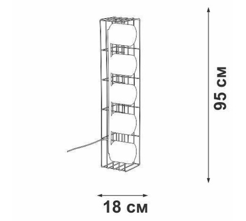 Торшер Vitaluce V3019 5 ламп V3019-1/5P