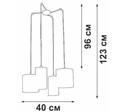 Подвесная люстра Vitaluce V3089 V3089-1/4S