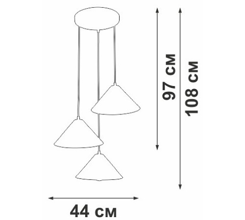 Подвесной светильник Vitaluce V3093 V3093-1/3S