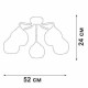 Потолочная люстра Vitaluce V3096 V3096-9/5PL