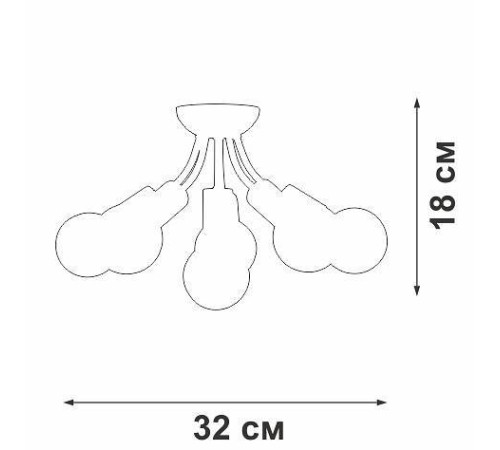 Потолочная люстра Vitaluce V3927 V3927-1/6PL