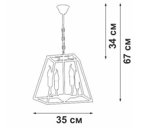 Подвесная люстра Vitaluce V4237 V4237-0/4