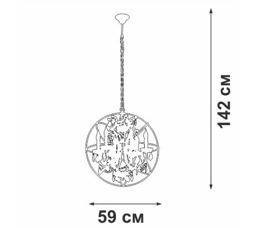 Подвесная люстра Vitaluce V5816 V5816-7/6