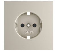 Накладка для розетки с заземлением и со шторками Voltum S70 VLS000703
