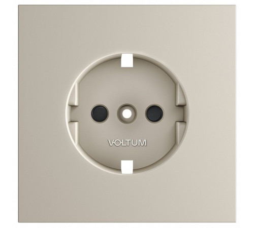 Накладка для розетки с заземлением и со шторками Voltum S70 VLS000703