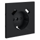 Накладка для розетки с заземлением и со шторками и 2хUSB type A Voltum S70 VLS000907