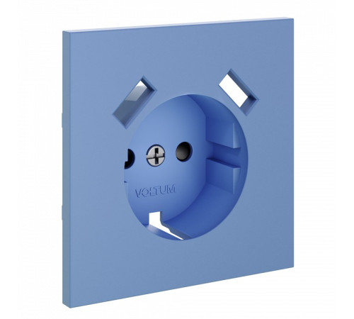 Накладка для розетки с заземлением и со шторками и 2хUSB type A Voltum S70 VLS000915