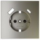 Накладка для розетки с заземлением, шторками и 2xUSB Type-A/C Voltum S70 VLS001004