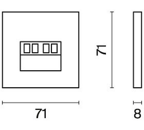 Накладка для розетки акустической Voltum S70 VLS001508