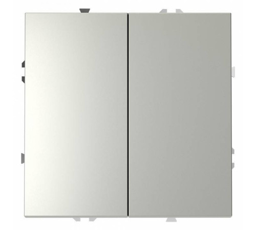 Выключатель проходной двухклавишный без рамки Voltum S70 VLS020305