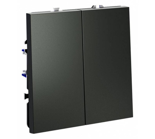 Выключатель двухклавишный без рамки Voltum S70 VLS020606