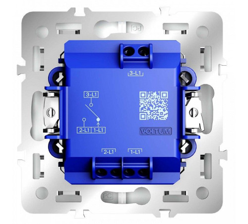 Выключатель для жалюзи без рамки Voltum S70 VLS020702