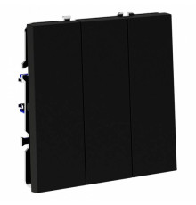 Выключатель трехклавишный без рамки Voltum S70 VLS030108
