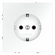 Розетка с заземлением, без рамки Voltum S70 VLS040102