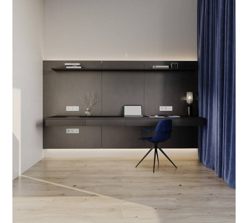 Розетка с заземлением, без рамки Voltum S70 VLS040102