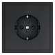 Розетка с заземлением и со шторкой, без рамки Voltum S70 VLS040207