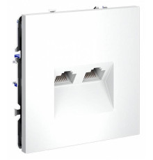 Розетка двойная Ethernet RJ-45 без рамки Voltum S70 VLS060202