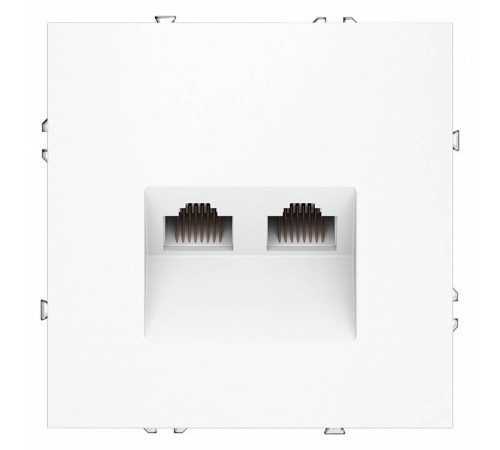 Розетка двойная Ethernet RJ-45 без рамки Voltum S70 VLS060202