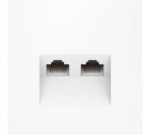 Розетка двойная Ethernet RJ-45 без рамки Voltum S70 VLS060202