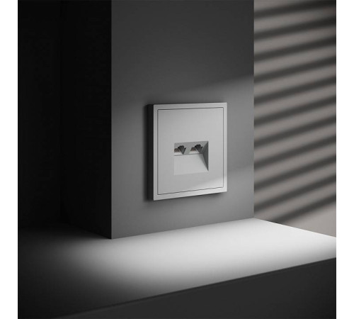 Розетка двойная Ethernet RJ-45 без рамки Voltum S70 VLS060202