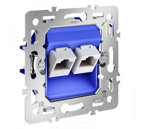 Механизм розетки Ethernet RJ-45 Voltum S70 VLS0602M
