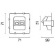 Механизм розетки Ethernet RJ-45 Voltum S70 VLS0602M