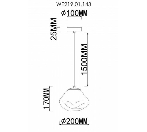 Подвесной светильник Wertmark Isola WE219.01.143