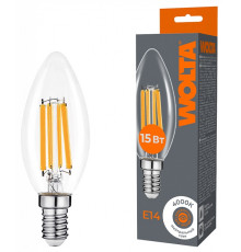 Лампа светодиодная Wolta  E14 15Вт 4000K WF-C35-15W4KE14