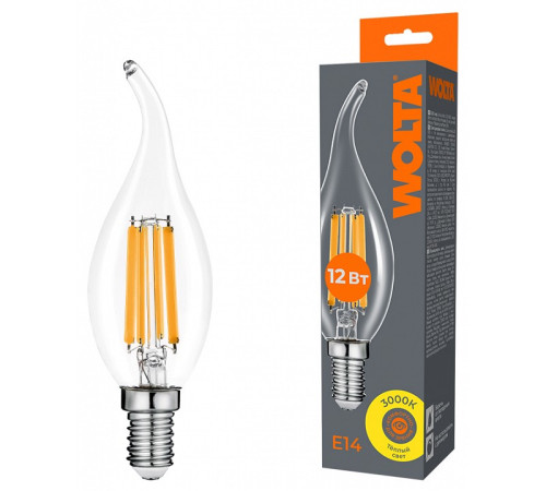 Лампа светодиодная Wolta WF-CT35-12W3KE14