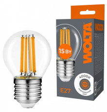 Лампа светодиодная Wolta  E27 15Вт 4000K WF-G45-15W4KE27
