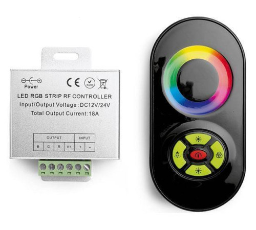 Контроллер-регулятор цвета RGB с пультом ДУ Wolta WLC-CP/01