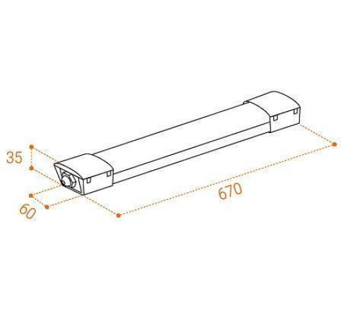 Накладной светильник Wolta WPL18-4K60-01