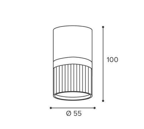 Накладной светильник Wolta DUO WSL-GU10/19BG