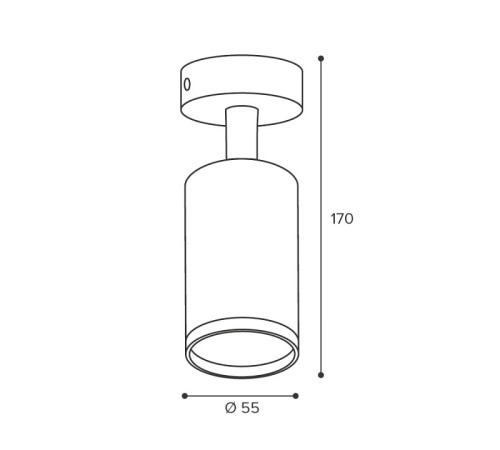 Накладной светильник Wolta AQUA WSL-GU10/S14B