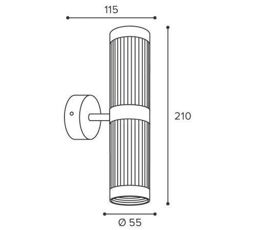 Накладной светильник Wolta LUXOR WSL-GU10/W19G