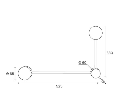 Накладной светильник Wolta Molecule WSL-GX53/13-R