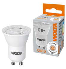 Лампа светодиодная Wolta  WSTD-JCDR-MR11-6W4KGU10-L