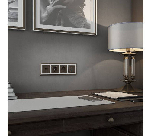 Клавиши для выключателя c подсветкой Werkel бронзовый W1119112 (бронзовый)