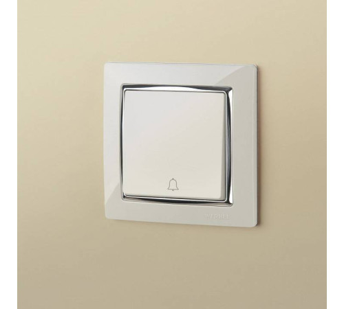 Кнопка звонка без рамки Werkel Cлоновая Кость a051472