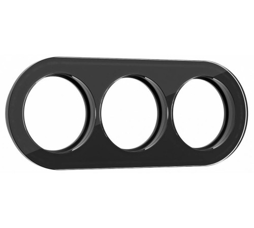 Рамка на 3 поста Werkel черный W0035108