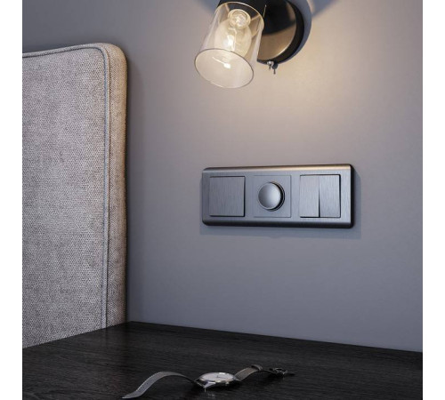 Диммер без рамки Werkel графит рифленый W1142004