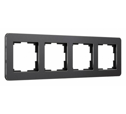 Рамка на 4 поста Werkel Platinum черный W0042608