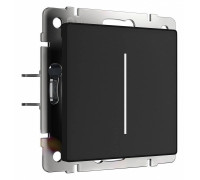 Диммер сенсорный с подсветкой и функцией Wi-Fi, без рамки Werkel черные W3443108