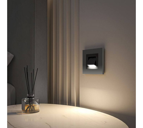 Заглушка для поста с подсветкой, без рамки Werkel черные W1154708