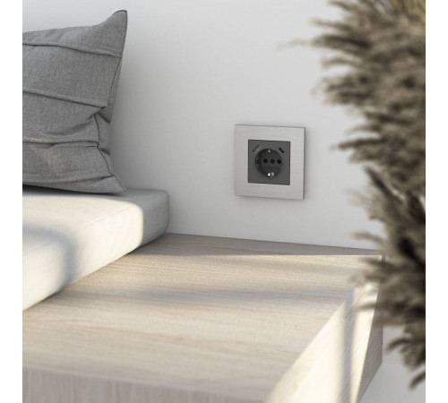 Рамка на 1 пост Werkel AluMax алюминий a066324