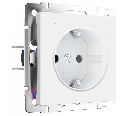 Розетка с заземлением с подсветкой, без рамки Werkel DBQ29 W1171461