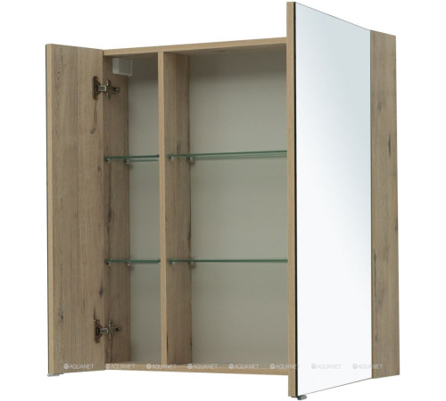 Зеркало Aquanet Алвита 80 дуб веллингтон белый 00277537