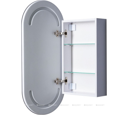 Зеркальный шкаф Aquanet Монте овал 40х90 LED 00344786