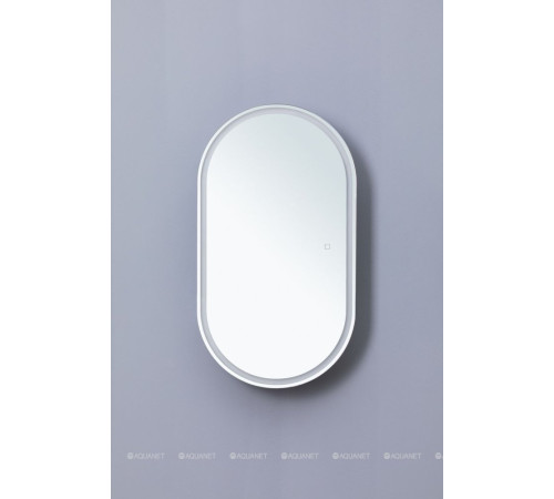 Зеркальный шкаф Aquanet Монте овал 50х90 LED 00344787